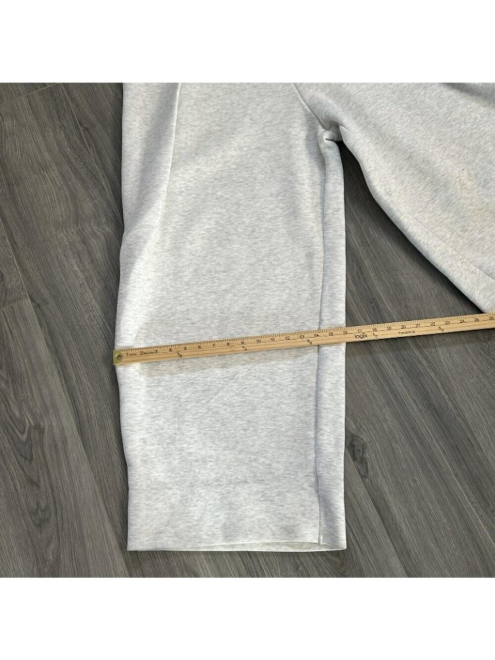 Nike Sweatpants Womens XL Gray Wide Leg Knit Baggy Lounge Pleated Tech Fleece - Picture 14 of 14